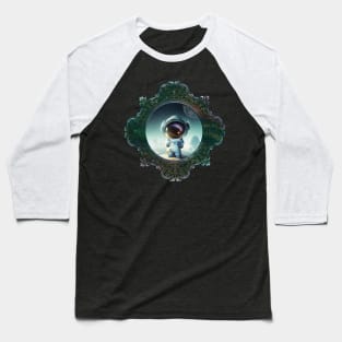 The Little Astronaut on a planet Baseball T-Shirt